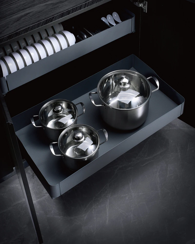 Organisateur de tiroir à casseroles tout sorti