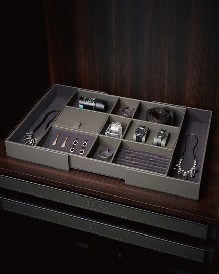 Porte bijoux et montres en cuir retractable supeni 